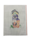 Katie Did Hand-painted Needlepoint Canvas Pumpkin Witch   Black Cat 12 x9 