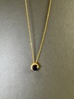 Sapphire Blue Gemstone Necklace S925 Sterling Silver Created Stone Pendant Japan