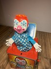 Vintage 1971 Mattel Jack In The Music Box Pop Up Clown Toy Works Great  Clean  