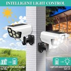 Solar Power Security Light 77 Led Outdoor Yard Pir Dusk To Dawn Wall Flood Lamp