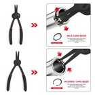 Snap Ring Pliers Set 0 038in 0 047in 0 070in 0 090in Fixed Tip Combination Plier