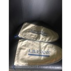 Vintage Pair Of L  B  Evans Since 1804 Beige Blue Shoe Bags Blue Drawstring New