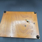 Vintage Inlaid Wood Burl Birdseye Jewelry Trinket Music Box Floral Inlay Dresser