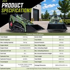 Typhon Stomp V1000 1 5ton Skid Steer Loader Kubota D1105 W Grapple And Bucket