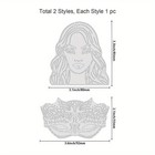 1set 2pcs 2 Style Carbon Steel Hot Foil Plate Metal Dies For Diy Scrapbooking