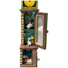 Dollhouse Miniature Grandfather Clock W Mice Artist Yelena Day  1 12 Handpainted