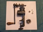  antique  Meat Grinder   Food Chopper Universal Number 1 - Cast Iron   Wood