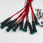 Gebildet 10pcs Led Plastic Indicator Pilot Light Ac dc 12-24v Mounting Hole Size