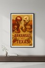      Arkansas Vs Texas Football Poster - 24x36    - Vintage Home Decor