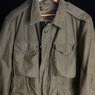 1955 Us Army M51 Field Jacket Cotton Sateen Og-107 Military Coat Small Med 