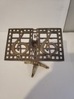 Vintage Miniature Small Brass Decorative Music Stand Ornate Music Notes