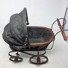 Vintage Wicker Baby Dolls Pram Carriage Stroller  Victorian Style Decor