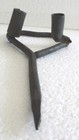 Antique Vintage Iron Miners Heart Candlestick Holder Sticking Tommy 2 Candles  