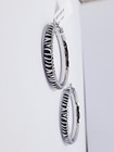 Sam s Club Sterling Silver Zebra Pattern Enamel Bangle And Earrings Set