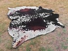 Genuine Exotic Pattern Tricolor Cowhide Rug Hair-on Living Room Area Rug Carpet
