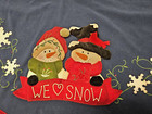 Prima Creations Tree Skirt Christmas Applique Snowman Snowflakes We Love Snow