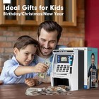 Atm Piggy Bank For Kids  Atm Machine For Real Money With Debit Card  Bill Feeder