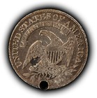 1833 H10c Capped Bust Silver Half Dime - Sku-z6864
