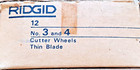 Ridgid 33125 3   4 Heavy Duty Pipe Cutting Wheel For Steel   Ductile Iron