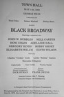 Black Broadway Program Town Hall 1980 - John Bubbles  Gregory Hines  Bobby Short
