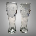 2 Weihenstephan German Brewery Tall 0 5l Swirl Beer Glasses World s Oldest 9 5   