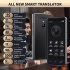 Ai Language Translator Device  2026 Upgraded No Wifi Needed  Black 