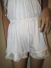 Custom Satin Nylon Teddy Romper Step In White Lace Sz 42b 9 Panty Playsuit