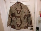 Desert Storm Us Army Chocolate Chip Desert Camo Combat Jacket Medium Xshort