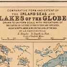 Elegant Hydrology Map Of The Inland Seas And Lakes Of The Globe Circa 1852 18x24