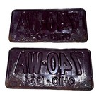 Vintage 1954 Ohio Collectible License Plates Pair Original Tag   740 Wa 