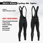 Men s Cycling Winter Bib Tights Thermal Gel Padded Italian Roubaix Cycling Tight