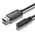Usb Audio Adapter  Usb To 3 5mm Aux For Headset   Microphones  External Sound Ca