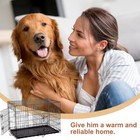 42 Inch Large Dog Crate Kennel For Medium Large Dogs Metal Dog Cage Double-door