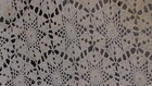 Vintage Hand Crocheted Handmade Scalloped Edge Tablecloth Ecru  Mint Cond