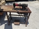 Vintage Industrial Singer Sewing Machine 241-11 W  Table Motor Thread Stand