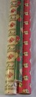 Vtg Christmas Wrapping Paper Lot 3 Rolls Unused Poinsettia Candy Cane Ornaments