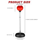 Punching Speed Bag W stand Boxing Reflex Ball Adjustable Height Fitness Training