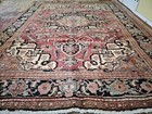 8x11 Or7 9 X 10 6 Antique Veg Dye Serapi Heriz Rug Vintage Kazak Caucasian