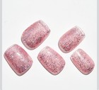 Kiss Impress No Glue Mani Press On Nails  Color Fx   dimension   Neutral  Short 