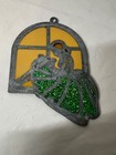 Vintage Stained Glass Leaded Window Sun Catcher Ballerina 4 