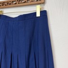 Vintage Impressions Blue Pleated Midi Skirt Size 14 Made In Usa New Deadstock