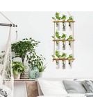 Wall Hanging Propagation Station With Wooden Stand Glass  Tubes Tiered Plante   