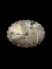 Vintage Southwestern Navajo  Sterling Silver Belt Buckle Signed