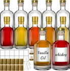 12 Oz 375ml Clear Glass Bottles With Cork  12 Pack Clear Liquor Bottles  Thic   