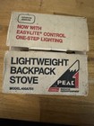 Backpack Stove  Peak Model 400a701 Vintage Coleman Excellant