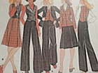Mccall s 5190 Jacket Vest Skirt Pants Sewing Pattern Ladies 10 Vtg 70 s Uc Set