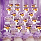 University Of Northern Iowa Cupcake Toppers  Uni Panthers Cupcake Picks  Plastic