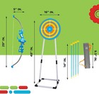 Discovery Bullseye Outdoor Archery Set With Led Target Light-up Toy