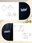  Cotton Handkerchiefs For Men Solid Color Pocket Square For Suit Sky Blue