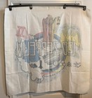 Vtg 1979 Led Zeppelin Cloth Concert Banner In Through The Out Door Wall Tapestry